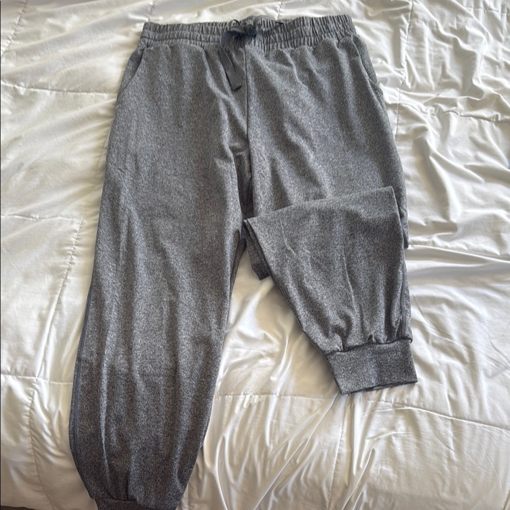 Gray Halara rouched jogger